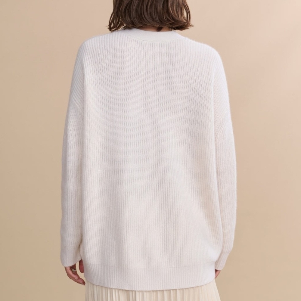 Jenni Kayne Ivory Cashmere Cocoon Cardigan - Picture 3 of 12